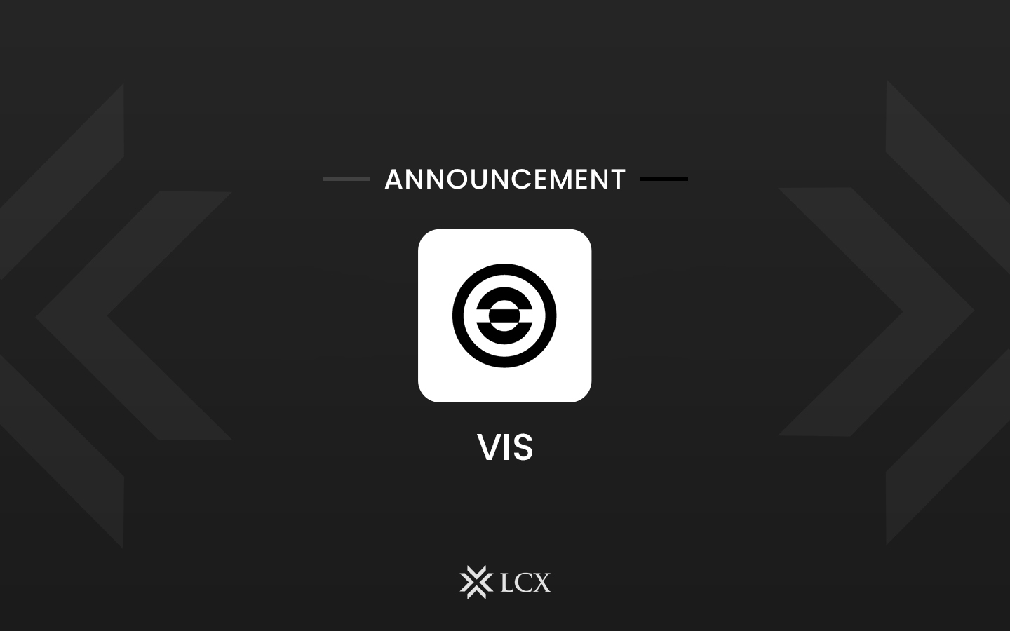 LCX VIS token listing