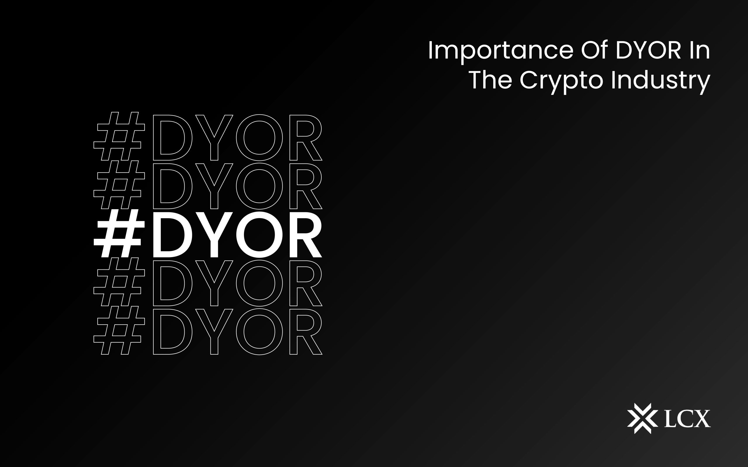 Importance of DYOR